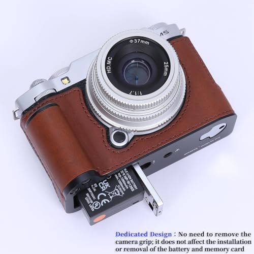 Camera Genuine Leather Half Case ，Compatible with FUJIFILM X-M5 XM5 - Image 3