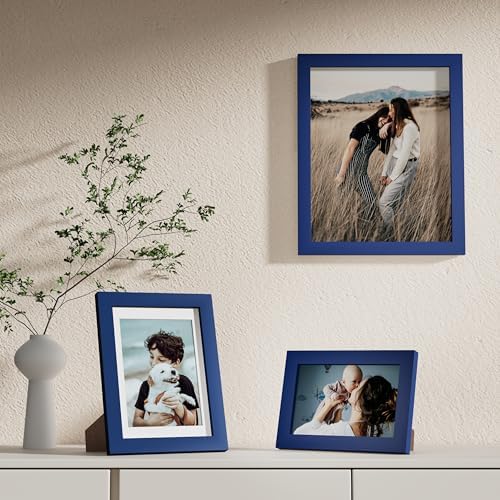 Vittanly 10 Pack Picture Frames Collage Wall Decor, Blue - Image 4