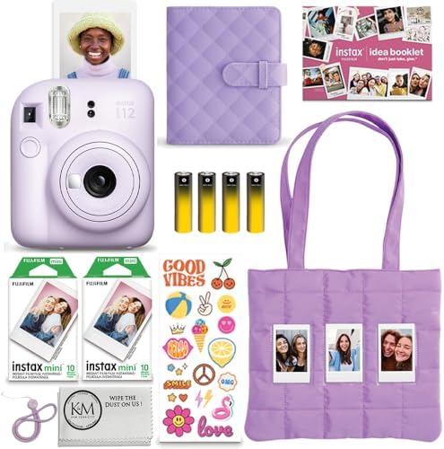 FUJIFILM INSTAX Mini 12 Holiday Bundle 2025 | Lilac Purple by FUJIFILM