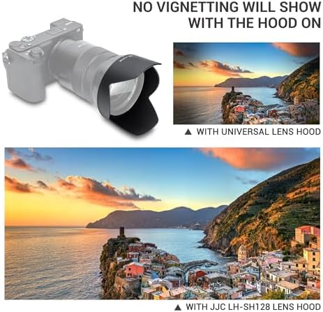 JJC ALC-SH128 Bayonet Lens Hood Shade for Sony E PZ 18-105mm F4 G OSS Lens - Image 5