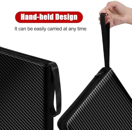 eTone Film Negative Storage Box, Black PU Leather, 13.18x7.08x1.96 Inch, 3-Ring Binder Album with Velvet Lining for 35mm 120 4x5 8x10 Negatives - Image 5