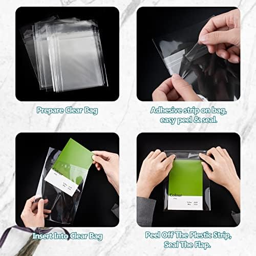 Golden State Art 5"x7" Acid-Free Crystal Clear Storage Sleeves,200 Pack - Image 5
