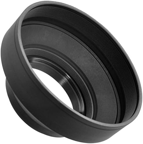 55mm Glass Filter Kit + Rubber Collapsible Lens Hood for Nikon AF-P DX NIKKOR 18-55mm F3.5-5.6G VR Lens, 55 mm Polarizing Filter, 55mm UV Filter, 5mm Florescent Filter, Filter Pouch - Shop Smart! - Image 6