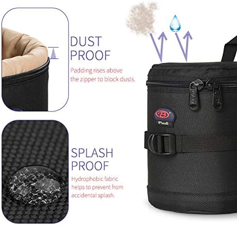 DSLR Camera Lens Case Pouch Bag for Lenses up to 4.72" x 5.91" - Image 3