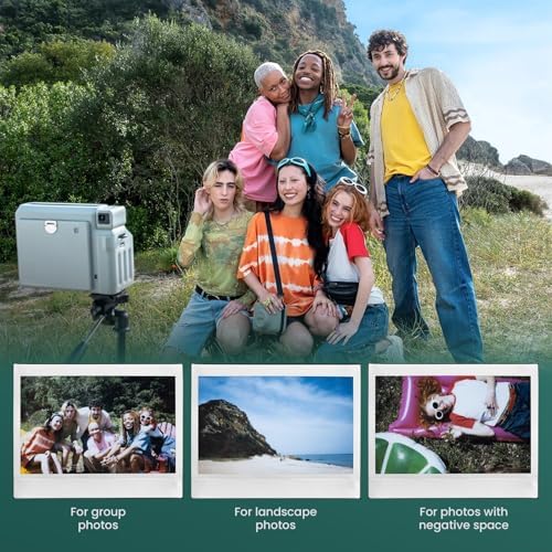 FUJIFILM instax Wide 400 Instant Film Camera Bundle with Instax Wide Film, Sage Green Leather Case, 28-Photo Album, Close-Up Lens, Shoulder Strap, Batteries, and Camera Accessories - Image 6