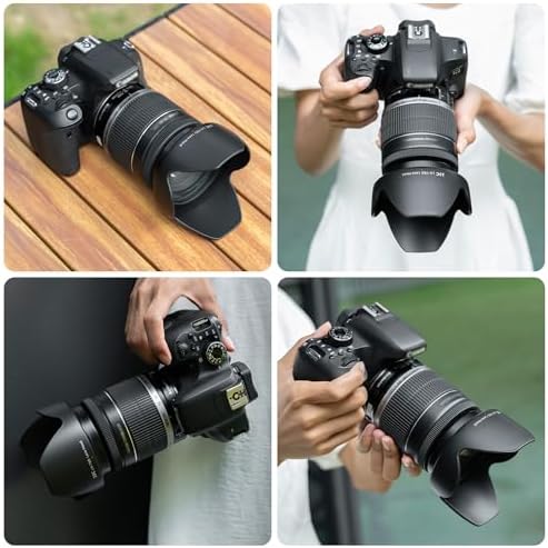JJC EW-78D Reversible Lens Hood Shade Protector for Canon EF 28-200mm f/3.5-5.6 USM & EF-S 18-200mm f/3.5-5.6 IS Lens Replaces Canon EW-78D Lens Hood - Image 6