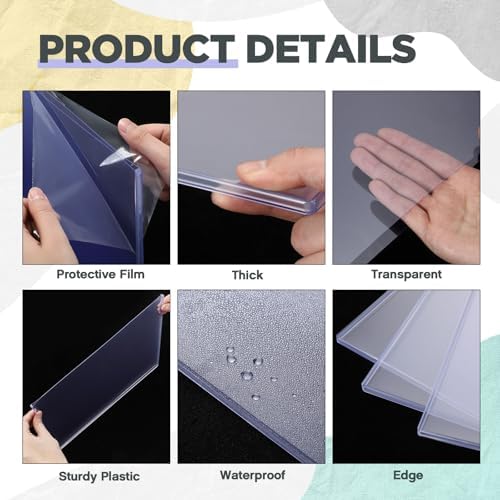 Faccito 6 Pcs Hard Newspaper Holder, 13 X 11'', 4.5mm Rigid PVC - Image 3