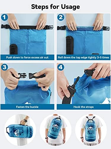 HEETA Dry Bag Waterproof Backpack with Phone Case 5L/10L/20L/30L/40L - Image 5