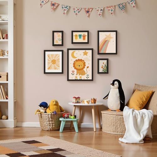 Vittanly 4x6 Picture Frame Made of Solid Wood for Wall or Tabletop, Black - Image 5