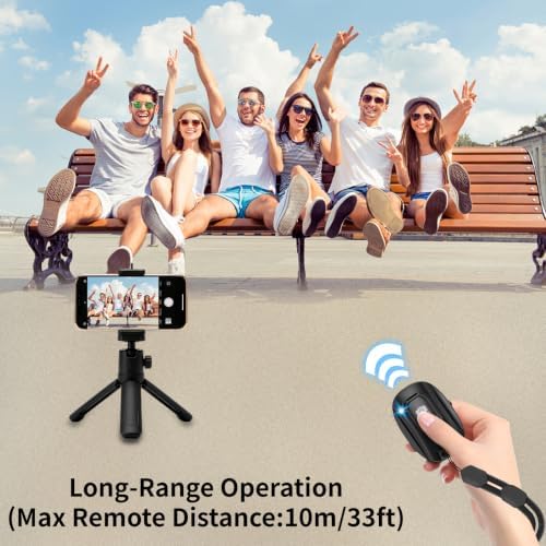 Bluetooth Camera Remote Shutter for iPhone and Android Smartphones, Rechargeable Wireless Phone Remote Control,Selfie Button for Photos and Videos, Charging Cable Included (2 Pack) - Image 5