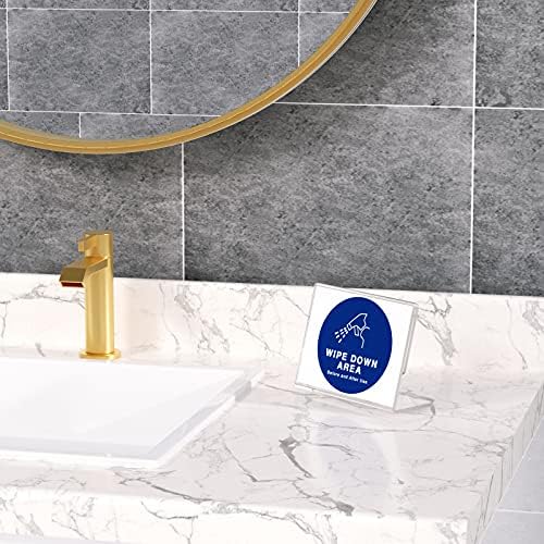 NIUBEE Acrylic Sign Holder 4x6 Horizontal L-Shape Menu Stand 6 Pack - Image 6