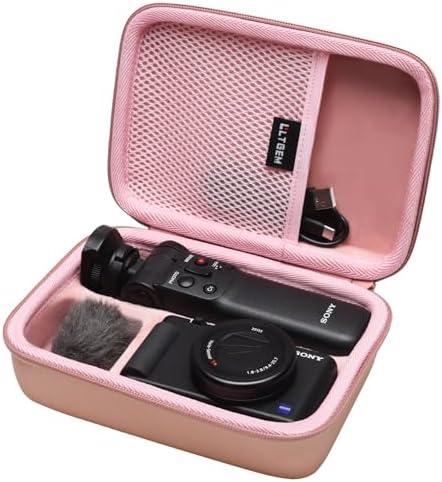 Case for Sony ZV-1F/ZV-1/ZV-1 II Vlog Digital Camera and Tripod Rose Gold by LTGEM