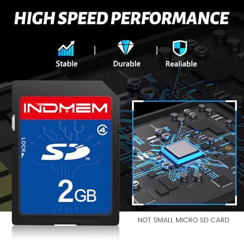 2GB Class 4 SD Card, MLC Flash Secure Digital Memory Card, Compatible with Digital Cameras, Camcorders & Old Devices - Image 3