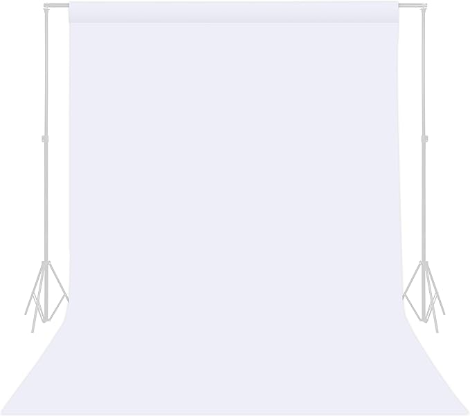 TRLYC White Photography Backdrops 10x20 FT Seamless Background for Studio | White Backdrop for Photoshoot Video Backgrounds Screen Party Wrinkle-free Polyester Non-Glare Rod Pocket Easy Setup by TRLYC