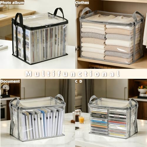 1 Pack Clear Comic Book Storage Container, Black - Image 4