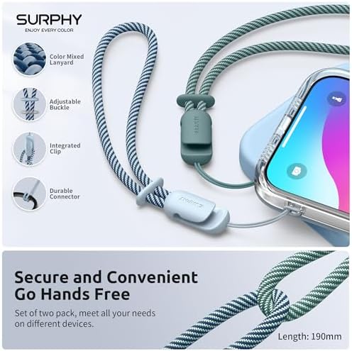 SURPHY 2 Pack Phone Lanyard, Phone Wrist Strap for Case, Camera Wrist Strap - Image 2