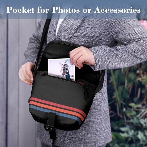 FINTIE Crossbody Camera Bag for Polaroid Now+ Generation 3/2/1 I-Type - Image 4