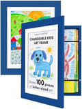 Americanflat 8.5x11 Changeable Kids Art Frame 2-Pack - Blue by Americanflat