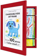 Americanflat 8.5x11 Changeable Kids Art Frame - Apple Red by Americanflat