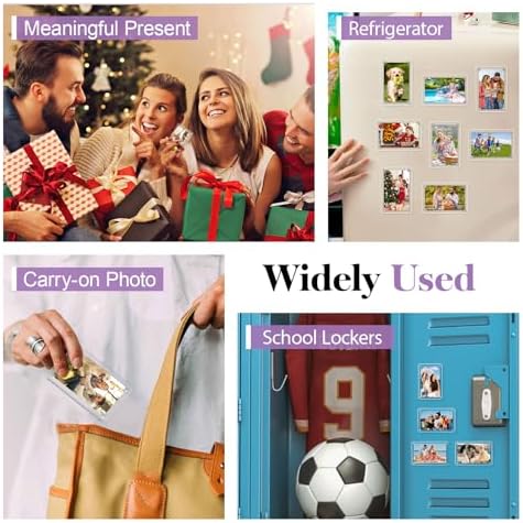 SAMYUCHO 12 Packs Magnetic Picture Frame for Refrigerator, 2.36 x 3.54 Inch - Image 7