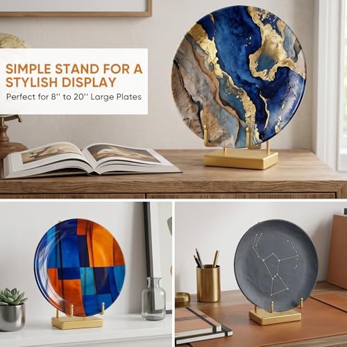 8'' Plate Stands for Display, No Assembly Required Picture Frame Stand - Image 3
