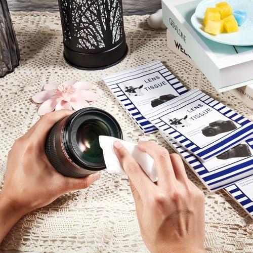 Outus 1000 Pcs Lens Cleaning Paper with 2 Cloths Camera Optics Wipe Booklet - Image 5