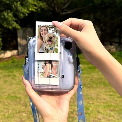 Clear Case for Fujifilm Instax Mini 13 Instant Camera, Clear Blue - Image 4