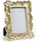 Cuspin Gold Vintage 4x6 Picture Frame Palm Leaf Textured Resin Photo Frame by Cuspin
