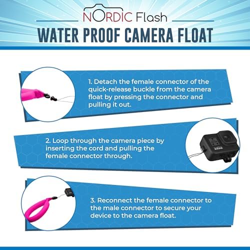 Nordic Flash Floating Camera Wrist Strap 2-Pack, Underwater & Waterproof - Image 5