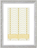 VIOLABBEY 12x16 Picture Frame Silver, Ornate Vintage Photo Frame by violabbey