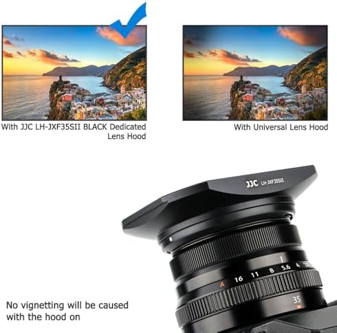 JJC Metal Lens Hood Shade for Fuji XF 35mm F2 R WR, XF 23mm F2 R WR Lens - Image 5