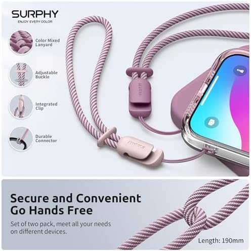 SURPHY 2 Pack Phone Lanyard, Phone Wrist Strap for Case, Camera Wrist Strap - Image 2