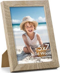 Vittanly 5x7 Picture Frame Made of Solid Wood for Wall & Table, Light Wood by Vittanly