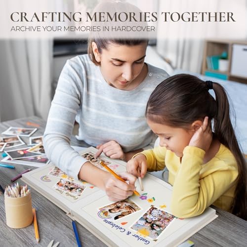 Vienrose Scrapbook Album 12x12 Inch Linen 420gsm Kraft 40 Pages Dark Blue - Image 2