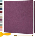 Photo Album Self Adhesive Pages 13.2x12.8 Scrapbook Purple 60 Pages by Semfalbuums