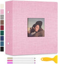 Zesthouse 18 In Photo Album Self Adhesive with Picture Display Window, 3-Ring Scrapbook Albums 60 Pages Holds 10x12 8x10 5x7 4x6 Photos, DIY Photo Book Ideal Gift for Family Wedding Baby by Zesthouse