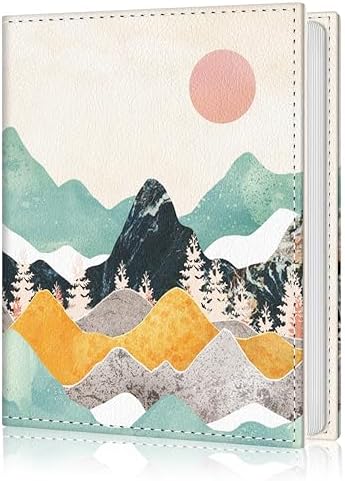 Photo Album 4x6, Small Picture Book Aesthetic Mountain Sunset by Lebrocoli
