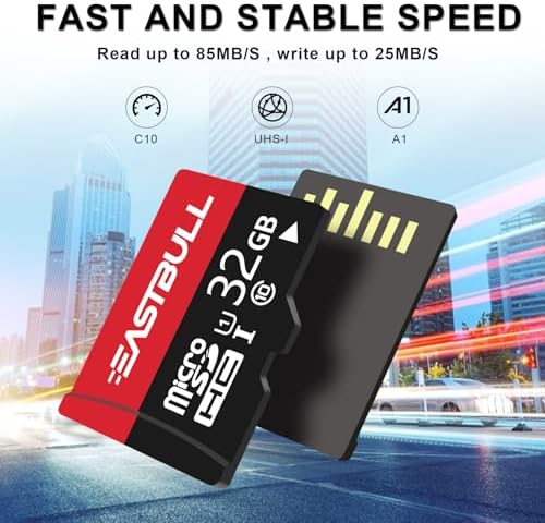 32GB 5-Pack of Micro SD Cards, EASTBULL 32GB SD Cards Pack with 2 Adapters - Image 3