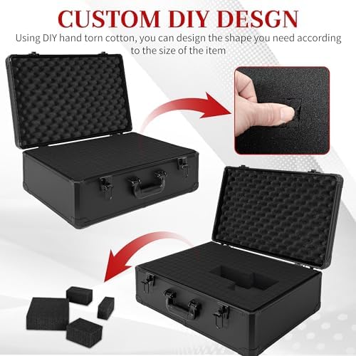 Protective Hard Case 22 X 14 X 8-Inch Shockproof Water-resistant with Customized DIY Foam Insert fit for Camera, Laptops, etc - Image 7