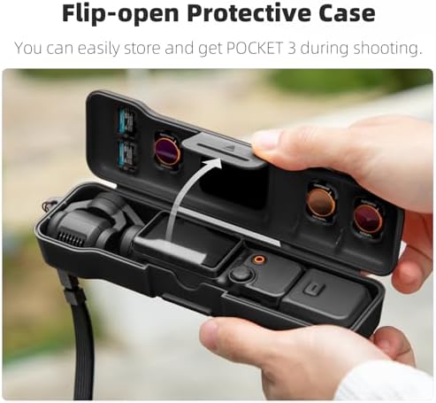 Travel Case for DJI Osmo Pocket 3 / Xtra Muse Accessories (Black) - Image 2