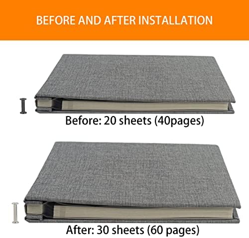 Photo Album Refill Pages for Self Adhesive Scrapbook 20 Pages, 13.2x12.8 - Image 4