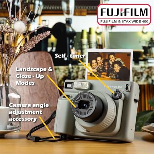 Fujifilm Instax Wide 400 Instant Film Camera (Sage Green) Bundle with Instax Wide Instant Film (40 Sheets), with Accessories Including Protective Carrying Case - Image 4