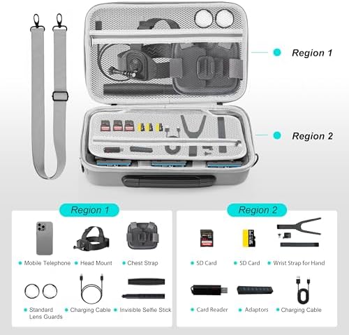 Carrying Case for Insta360 X6 X5 X4 Air Accessories, PU Material Travel Bag - Image 3