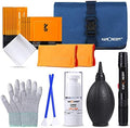 K&F CONCEPT Professional Lens Cleaning Kit for DSLR & Mirrorless Cameras with APS-C/Full-Frame Sensor Cleaning Swabs/Lens Cleaner/Gloves/Camera Blower/Lens Pen Brush/Microfiber Cloths/Carrying Case by KFCONCEPT