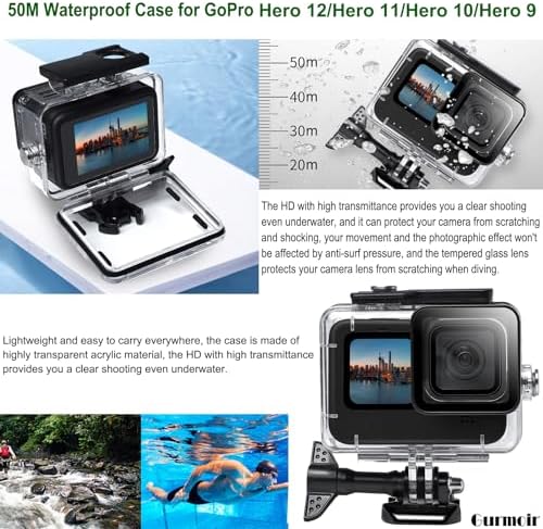 Accessories Kit with Battery and Charger for GoPro Hero 12 11 10 9 - Image 3