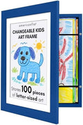 Americanflat 8.5x11 Changeable Kids Art Frame - Sapphire Blue by Americanflat