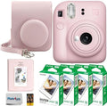 Fujifilm Instax Mini 12 Instant Film Camera (Blossom Pink) + Fuji Instax Mini Instant Film – 40 Sheets + Instant Camera Gift Bundle by FUJIFILM