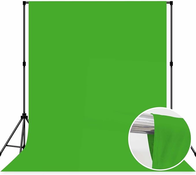 Green Photo Backdrop Professional Photography Background Polyester 5x7ft | Seamless Design eliminates Wrinkle Portrait Photography Wedding Dark Theme Decorations - Image 2