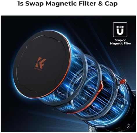 K&F CONCEPT 58mm Magnetic CPL + VND2-32 + Black Diffusion 1/4 Filter Kit - Image 3