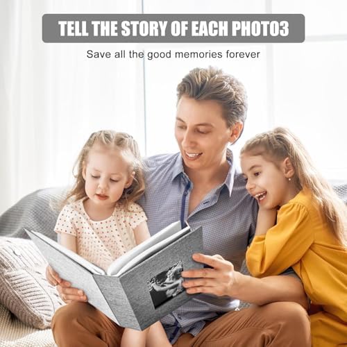200-Pockets Photo Album 4x6 - Slip-In Picture Album with Linen Cover & Display Window, Vertical Photo Book for Wedding, Family, Baby, Anniversary & Vacation Memories (Holds 200 Photos) - Image 7